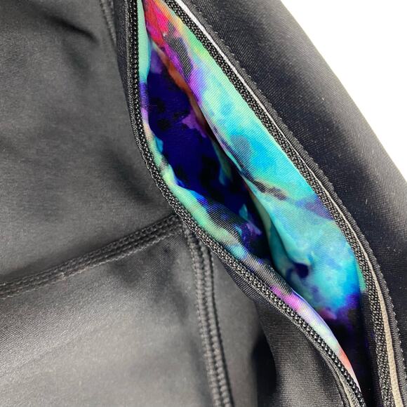 ATHLETA Floral Fade Ankle Leggings Reflective Black Multi Women’s XS 438834-00 - Picture 8 of 13